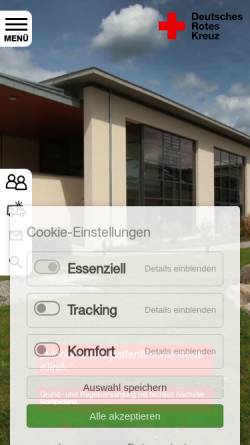 Vorschau der mobilen Webseite www.drkmst.de, DRK Krankenhaus Mecklenburg-Strelitz