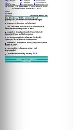 Vorschau der mobilen Webseite www.aca-sc.de, ACA GmbH