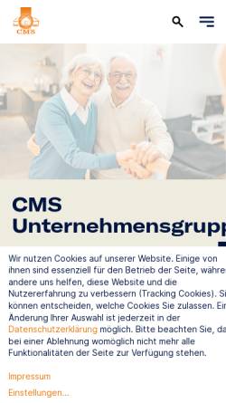 Vorschau der mobilen Webseite www.cms-verbund.de, CMS Sozialmanagement