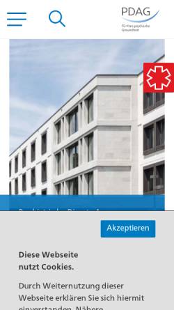 Vorschau der mobilen Webseite www.pdag.ch, Psychiatrische Dienste des Kantons Aargau