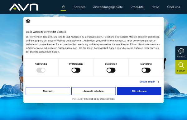 Vorschau von www.avn-solution.com, Audio Video Network Solution GmbH