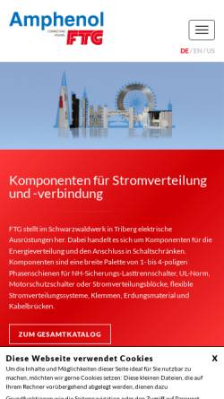 Vorschau der mobilen Webseite www.ftg-goehringer.de, FTG Friedrich Göhringer GmbH