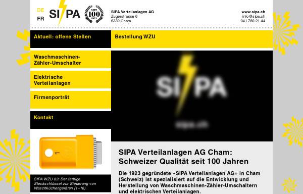 Vorschau von www.sipa-cham.ch, Sipa Fabrikation - Rudolf Sidler