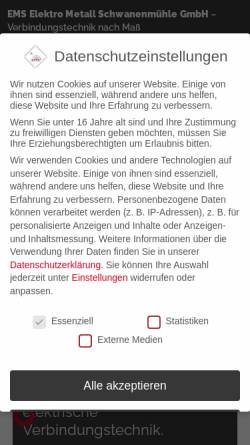 Vorschau der mobilen Webseite www.vision-electric.de, Vision - Electric GmbH