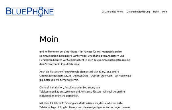 Vorschau von www.bluephone.de, Blue Phone e. K., Inh. Dirk Schreckenberger