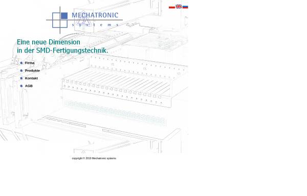 Vorschau von www.mechatronic-systems.de, Mechatronic systems GmbH