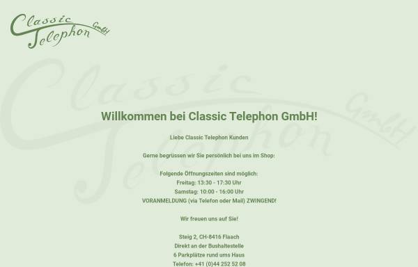 Vorschau von classictelephon.com, Classic Telephon - Gilbert Engler