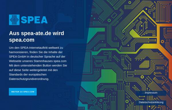 Vorschau von www.spea-ate.de, SPEA GmbH