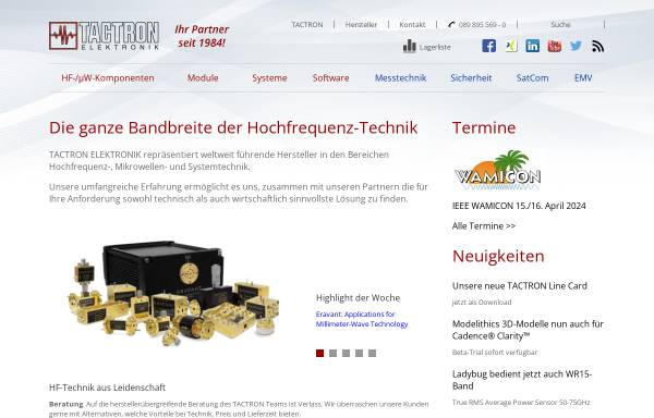 Vorschau von www.tactron.de, Tactron Elektronik Schmidt-Fürst oHG