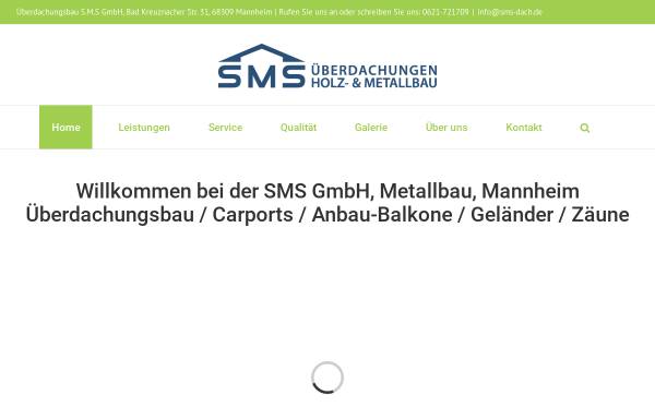 Vorschau von www.sms-dach.de, Überdachungsbau S.M.S GmbH