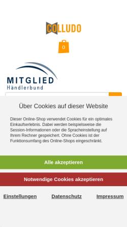 Vorschau der mobilen Webseite www.colludo.de, Carl Otto Spiel und Freizeit GmbH