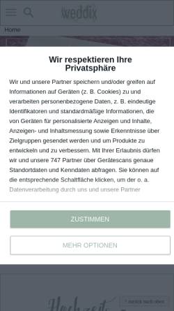 Vorschau der mobilen Webseite www.weddix.de, Weddix GmbH