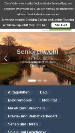 Vorschau der mobilen Webseite www.seniorenwohl.de, Seniorenwohl, Sabine Ferrari