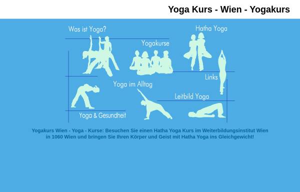 Vorschau von www.yogatraining.at, Yoga Beschreibung und Kurse in Wien