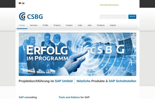 Vorschau von www.csbg.de, C. Gathmann Computer-System-Beratung GmbH