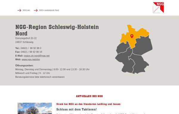 Vorschau von nord.ngg.net, Gewerkschaft Nahrung-Genuss-Gaststätten Schleswig-Holstein Nord