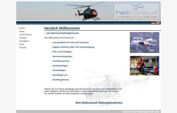 Vorschau von heliconsult.com, heliconsult helicopterservice