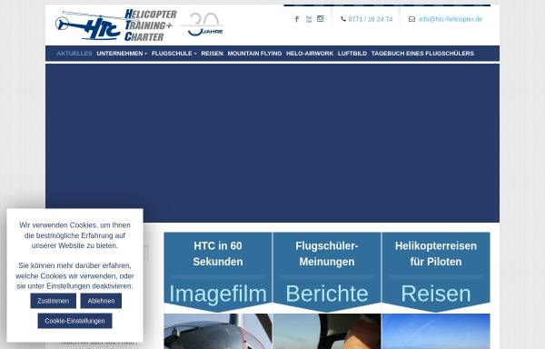 Vorschau von www.htc-helicopter.de, HTC Helicopter Charter GmbH