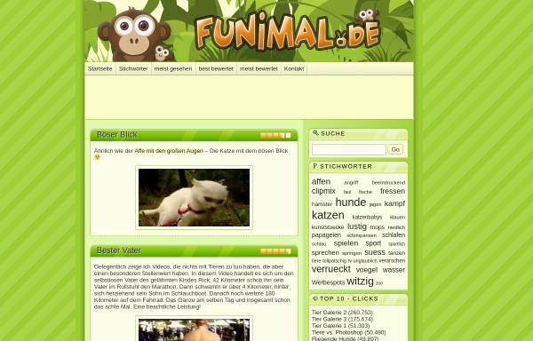 Vorschau von funimal.de, Funimal - lustige Tiere