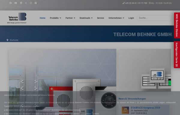Vorschau von www.behnke-online.de, Telefonbau Behnke GmbH