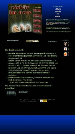 Vorschau der mobilen Webseite www.purpurhain.de, Eisbär im Netz - Multimedia für Arme