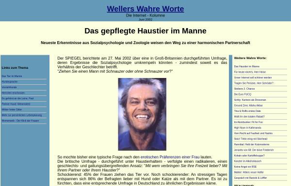 Vorschau von www.wahre-worte.de, Wellers Wahre Worte