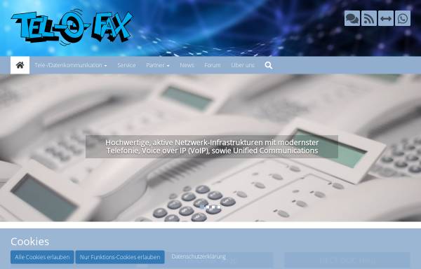 Vorschau von telofax.de, Tel-O-Fax GmbH