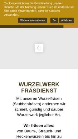 Vorschau der mobilen Webseite www.wurzelwerk.de, Rehberger, Silvan