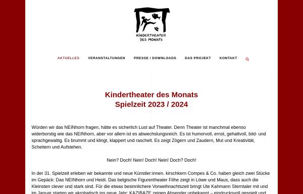 Vorschau von kindertheater-des-monats.de, Kindertheater des Monats in Schleswig-Holstein