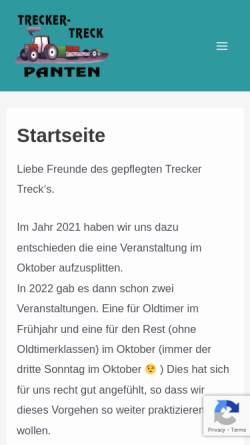 Vorschau der mobilen Webseite www.treckertreck-panten.de, Trecker-Treck Panten e.V.