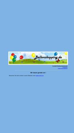 Vorschau der mobilen Webseite www.ballonshopping.de, ballonshopping.de, Joanna Grabas