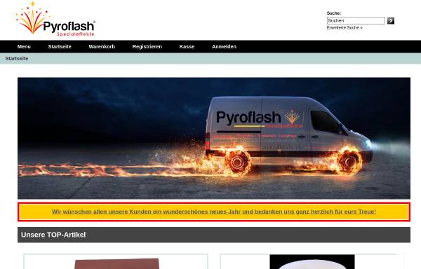 Vorschau von www.pyrotechnik.net, Pyroflash - Thomas Kuchinka