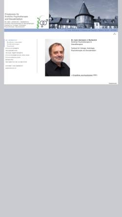 Vorschau der mobilen Webseite www.maennerarzt-frankfurt.de, Dr. Herrmann Berberich