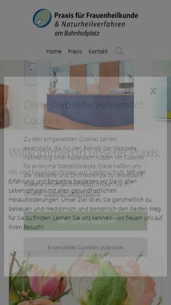 Vorschau der mobilen Webseite www.biogyn.de, Frauenarztpraxis Weinschenk und Scherer