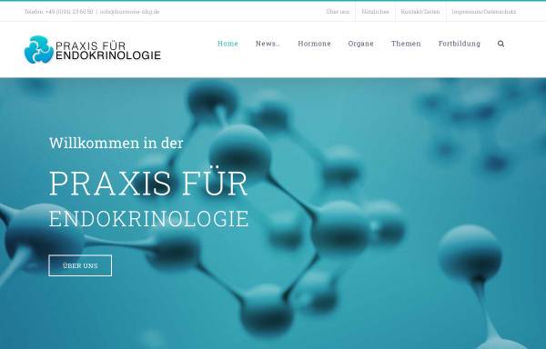 Vorschau von www.hormone-nbg.de, Praxis für Endokrinologie