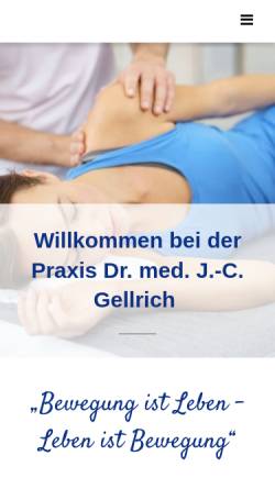 Vorschau der mobilen Webseite www.praxis-dr-gellrich.com, Dr. Zeeh und Dr. Gellrich