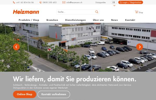 Vorschau von www.heizmann.ch, Heizmann AG