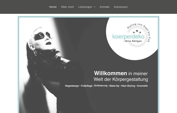 Vorschau von www.koerperdeko.de, Körperdeko, Nina Röltgen