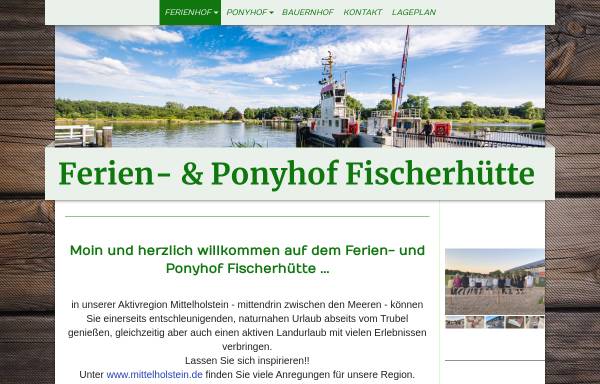 Vorschau von www.ponyhof-fischerhuette.de, Ponyhof Fischerhütte