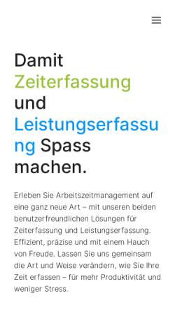 Vorschau der mobilen Webseite www.timesafe.ch, Infotech AG