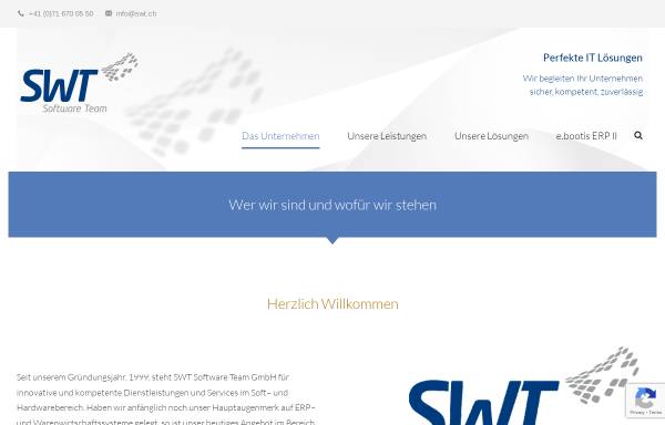 Vorschau von swt.ch, SWT Software Team GmbH