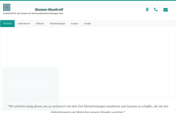Vorschau von www.komm-kontroll.de, Komm-Kontroll GmbH