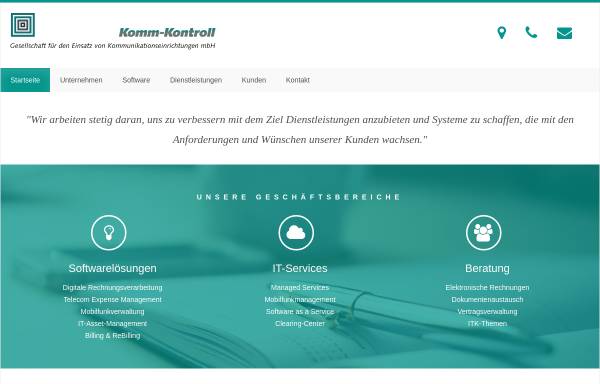 Vorschau von www.komm-kontroll.de, Komm-Kontroll GmbH