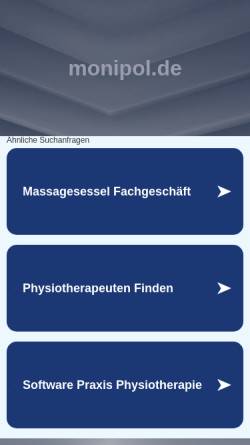 Vorschau der mobilen Webseite www.monipol.de, Koch, Ramona - Monipol