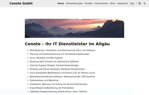 Vorschau von www.cenote.de, Cenote GmbH