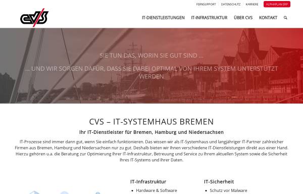 Vorschau von cvs.de, CVS Ingenieurgesellschaft mbH