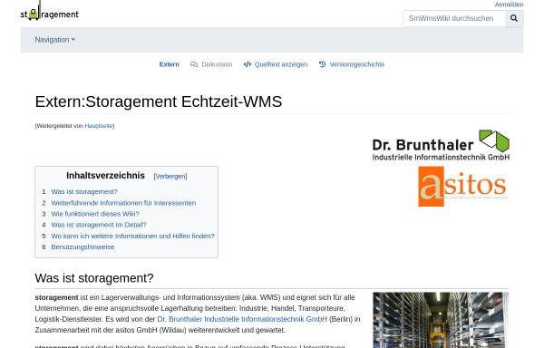 Vorschau von www.storagement.de, Dr. Brunthaler Industrielle Informationstechnik GmbH