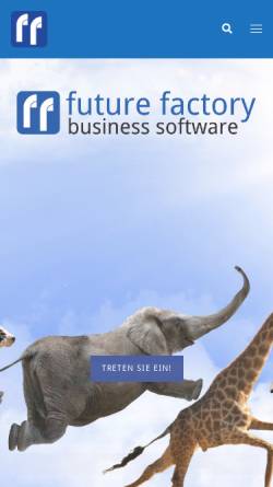 Vorschau der mobilen Webseite www.futurefactory-software.com, Future Factory Business Software