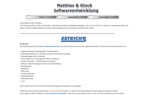 Vorschau von www.kunden-viewer.de, Matthies & Klock GmbH