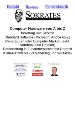 Vorschau der mobilen Webseite www.sokrates-computer.com, Sokrates Computer GmbH